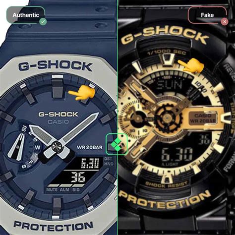 original g shock watch vs fake|g shock counterfeit vs real.